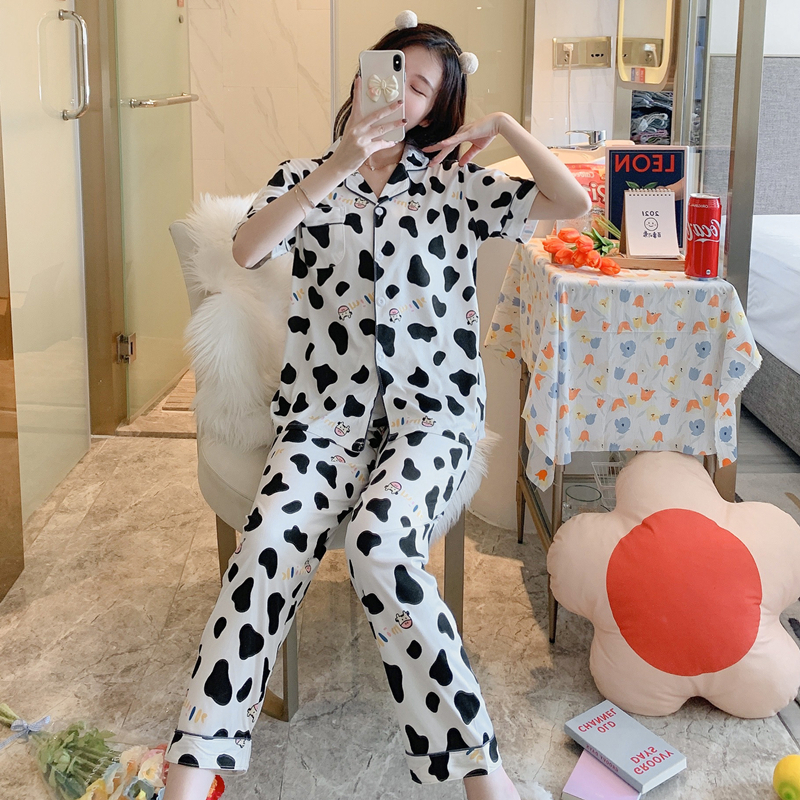 Bộ Đồ Ngủ Dài Tay In Họa Tiết Động Vật Xinh Xắn Dành Cho Nữ | BigBuy360 - bigbuy360.vn