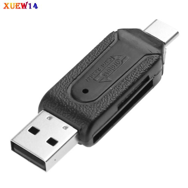 NG Portable High Speed 480Mbps OTG USB2.0 Type-C USB 3.1 Memory Card Reader for SD TF Micro SD Card Mobile Phone