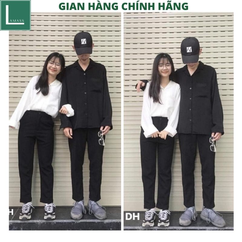 Áo sơmi nam nữ đều mặc được kiểu dáng unisex hàn quốc ulzzang vintage -LAMASS