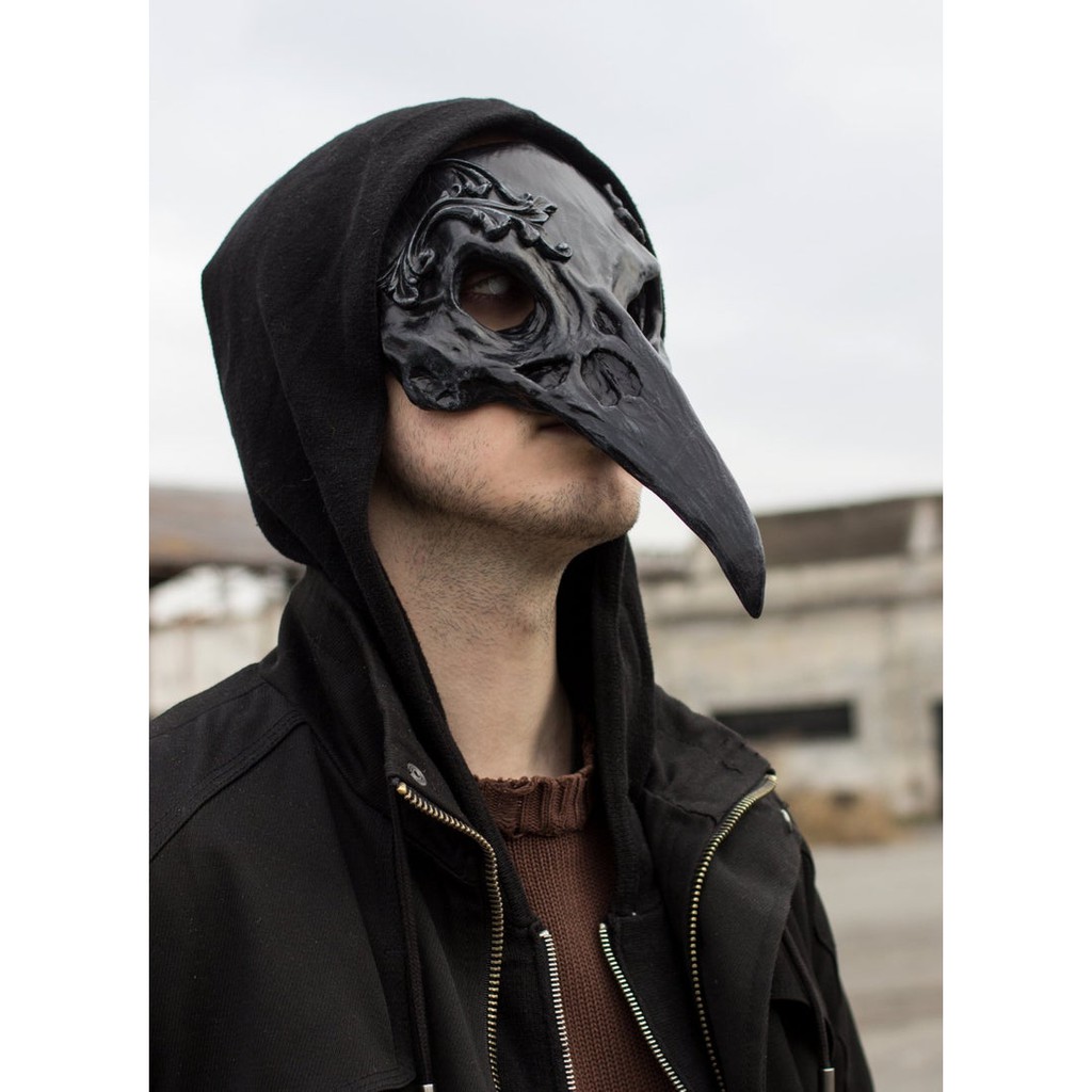 Mô hình giấy _ Mặt nạ Plague Doctor