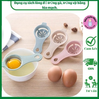 Dụng cụ tách lòng đỏ trứng gà, trứng vịt bằng lúa mạch.