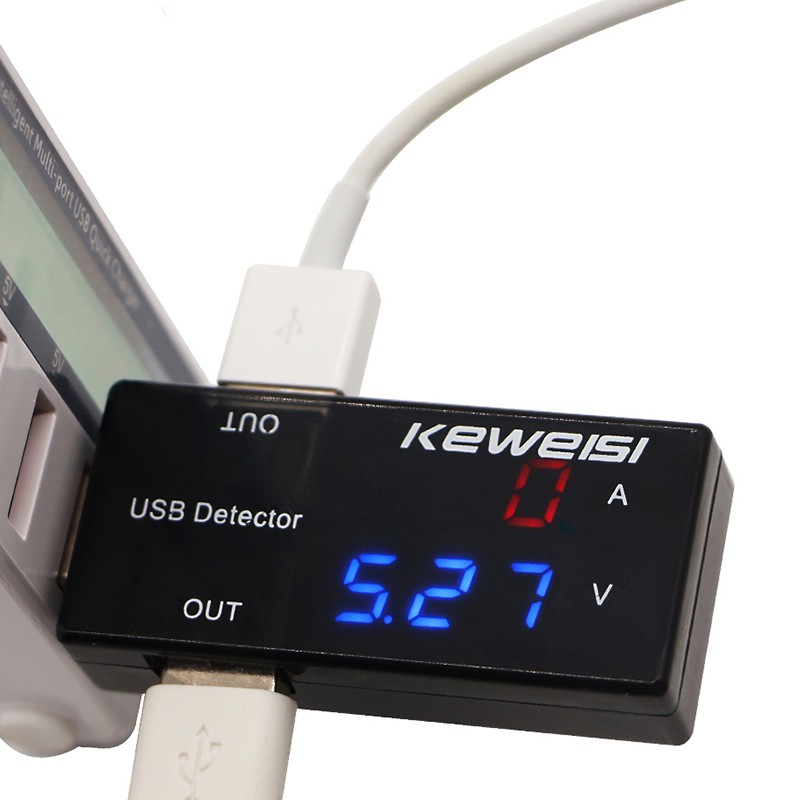 Thiết bị đo dòng điện sạc cổng usb thiết kế di động tiện lợi