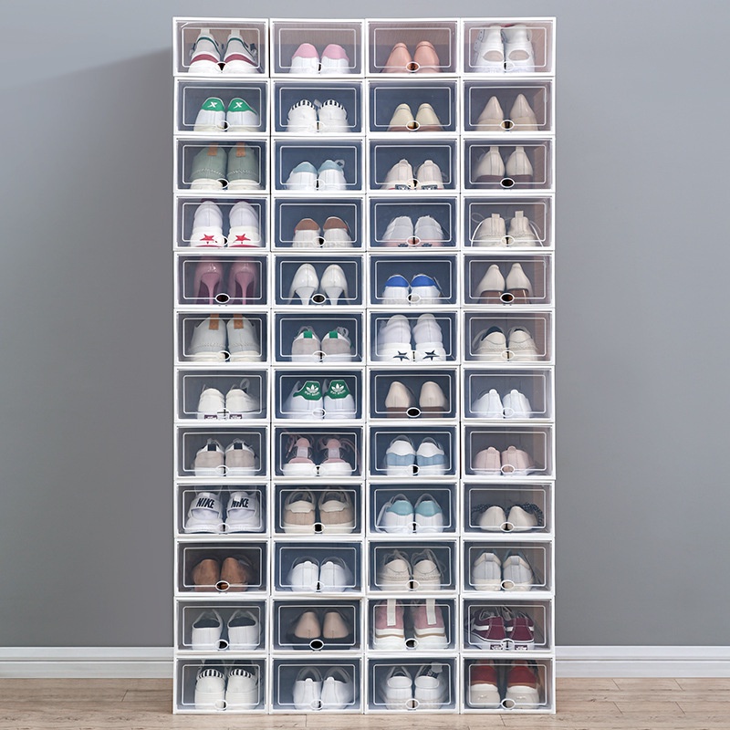 Hộp đựng giày đựng đồ nhựa cứng trong suốt cao cấp xếp chồng tốt - Chịu Lực 4kg  88190 SHIP NHANH 88