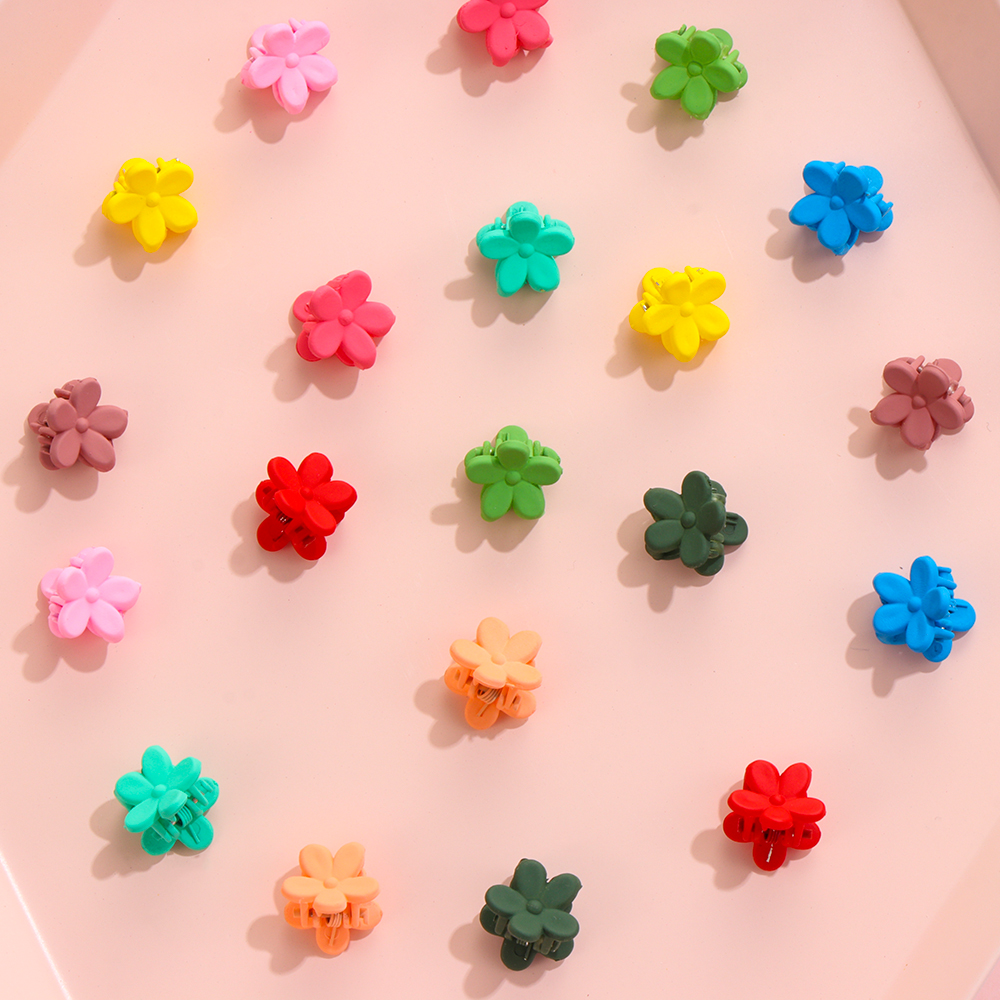 Bộ 10/20/30 Kẹp Tóc Càng Cua Hình Bông Hoa Màu Sắc Ngọt Ngào Phong Cách Hàn Quốc Cho Nữ