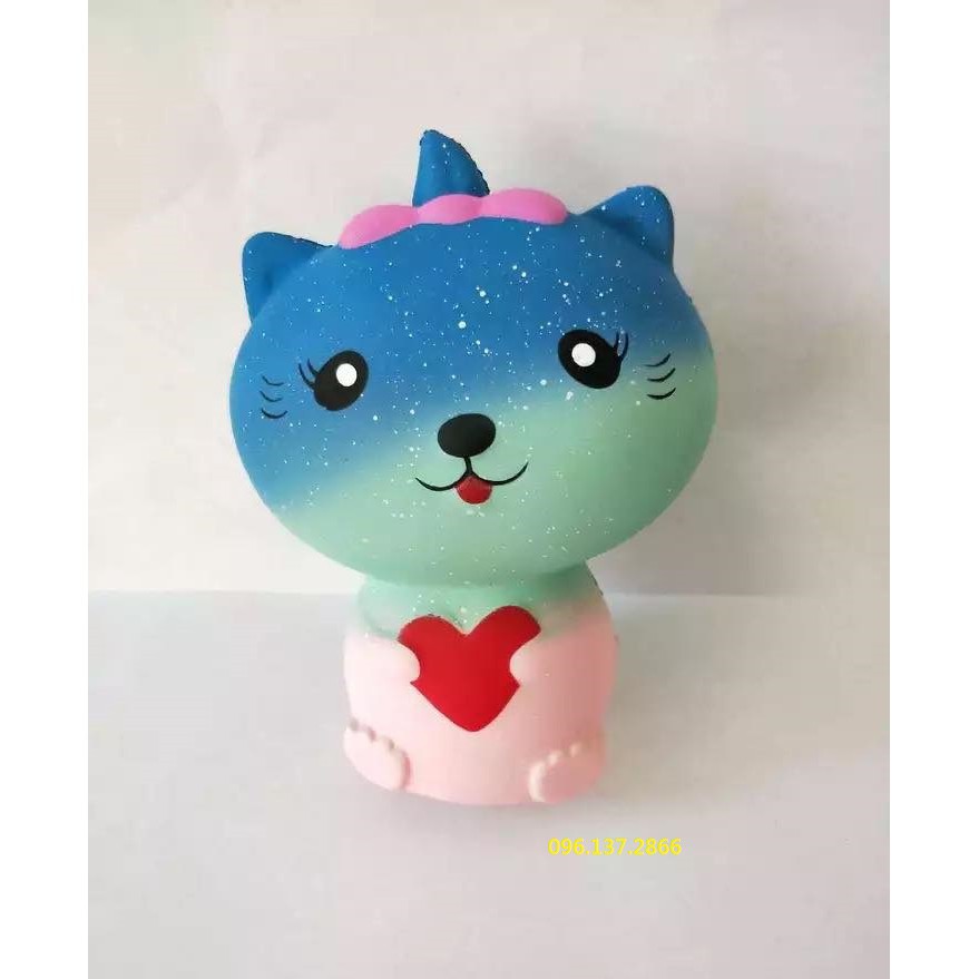 ( meoxanh ) SQUISHY MÈO XANH KHỔNG LỒ đáng yêu hết cỡ ( ngoctuan8999 ) Dk84