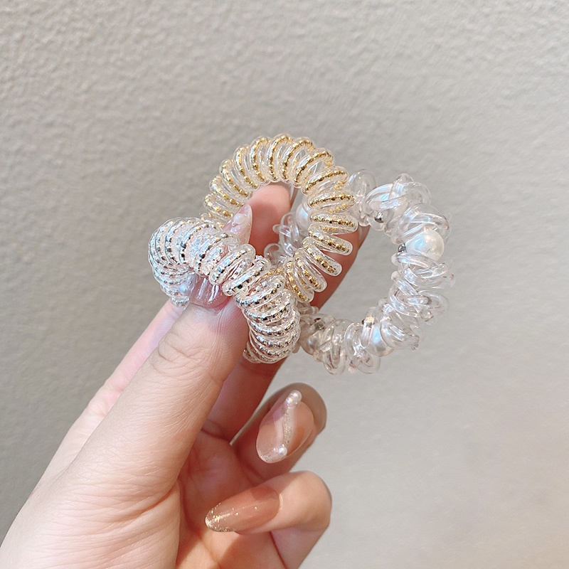 Dây buộc tóc lò xo co giãn phong cách Hàn Quốc đơn giản cho nữ