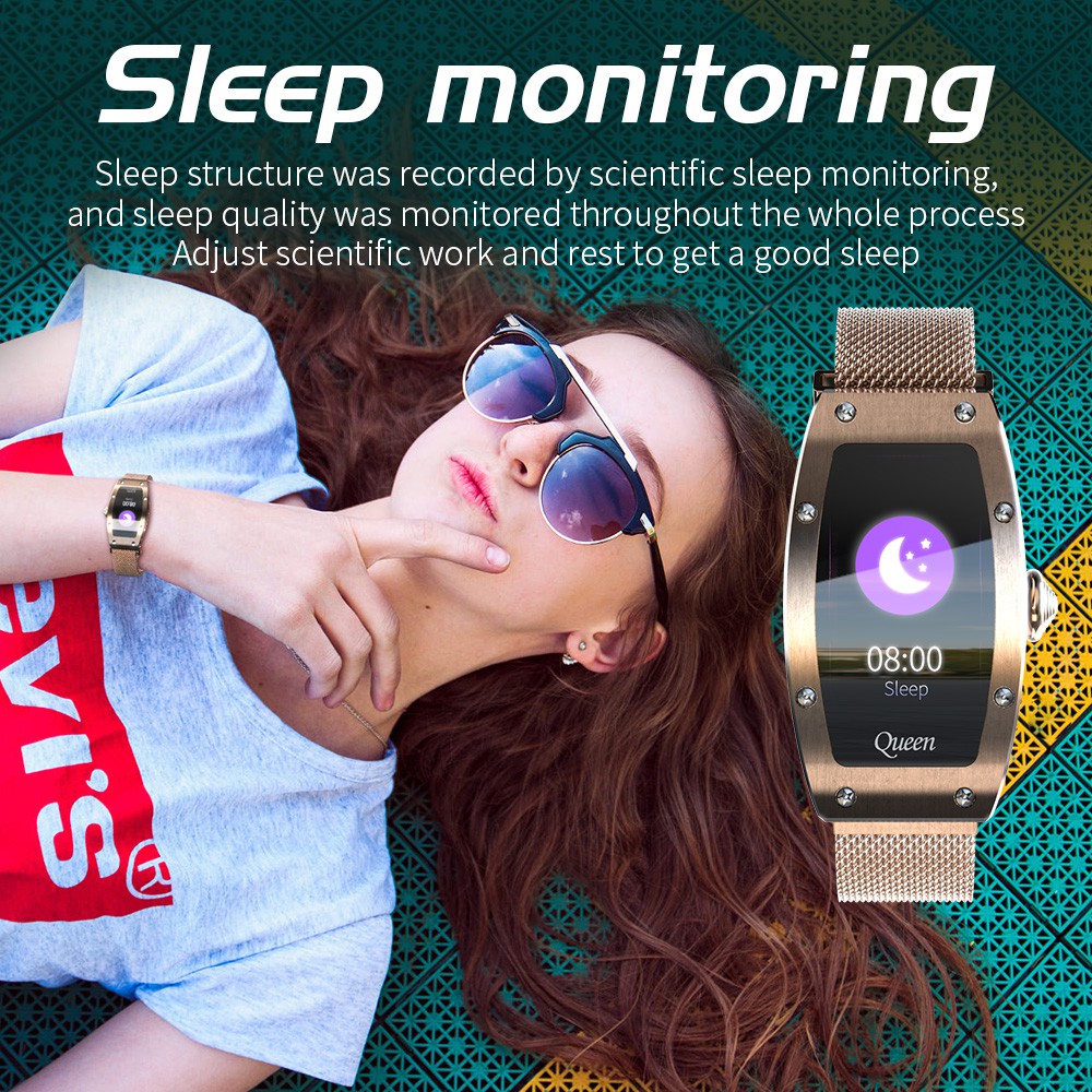 LOKMAT QUEEN Smart Watch Waterproof Heart Rate Monitor Health Care Fitness Tracker Women Smartwatches For IOS Android
