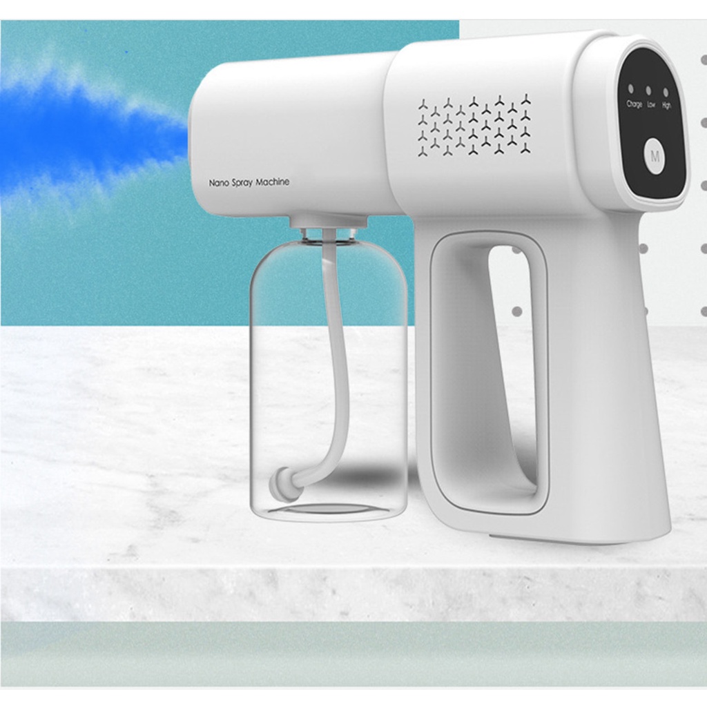 Súng Xịt Khuẩn Cầm Tay K6X Nano Cồn Cao Cấp Có Đèn Hông Ngoại Diệt Khuẩn Phun Khử Khuẩn Nano Máy Xịt Khử Khuẩn Cầm Tay