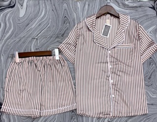 Pyjama Đùi Cộc _ Bộ Mặc Nhà Lụa Satin - Lụa Gấm hoạ tiết