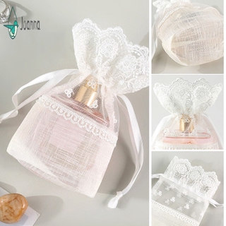 Image of 3 Pcs Lace Drawstring Gift Bag Pouches Multipurpose for Wedding Party Favor Jewelry Candy JNA