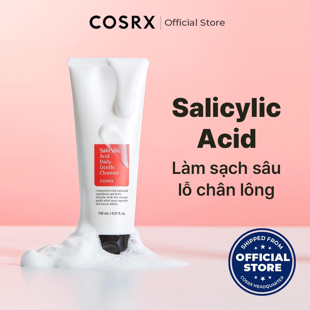 Sữa rửa mặt COSRX Salicylic Axit 0.5% 150ml tái tạo da hiệu quả