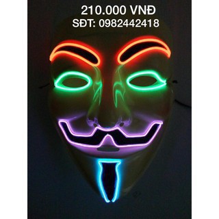 Mặt nạ hacker anonymous đèn phát sáng-r87