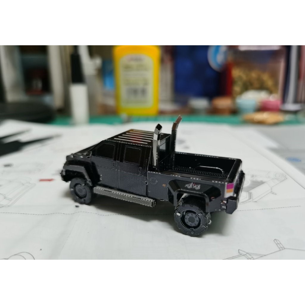 Mô Hình Kim Loại Lắp Ráp 3D MU Transformers Ironhide Car