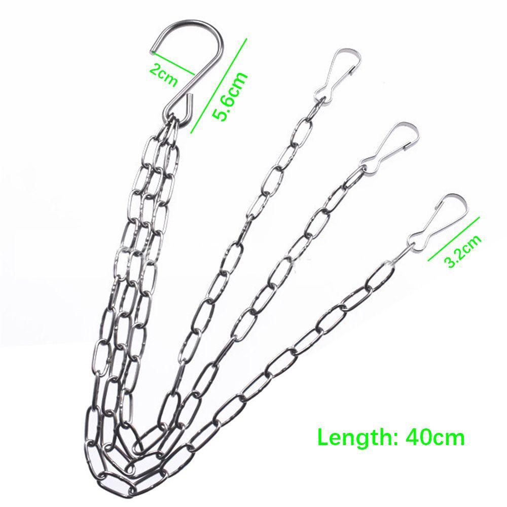 GOGOUP Bộ 4 Dây Xích Treo Chậu Hoa / Cây Cảnh Thay Thế Tiện Dụng Cho