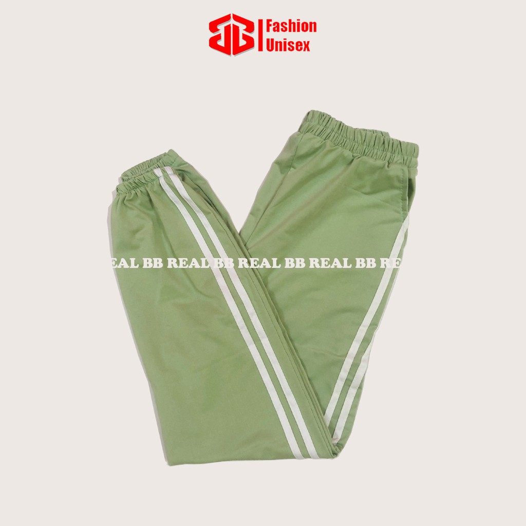 QUẦN THUN SỌC NỮ - Chất Vải Thun Da Cá Mềm, Ống Túm Form Unisex, Freesize Từ 45 - 65KG - BB REAL