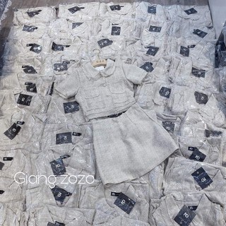 Sét váy dạ phối cúc ngọc siêu xinh