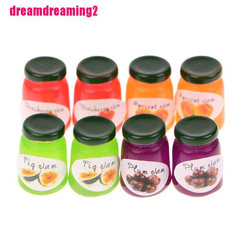 Bộ 8 Lọ Đựng Gia Vị Cho Nhà Búp Bê Tỉ Lệ 1: 1