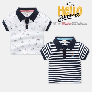 Áo POLO bé trai WELLKIDS áo thun cho bé chất cotton hàng xuất Âu Mỹ .