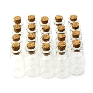 Mới Set 20 Lọ Thủy Tinh Trong Suốt 2ml 16x35mm Kèm Nút Bần