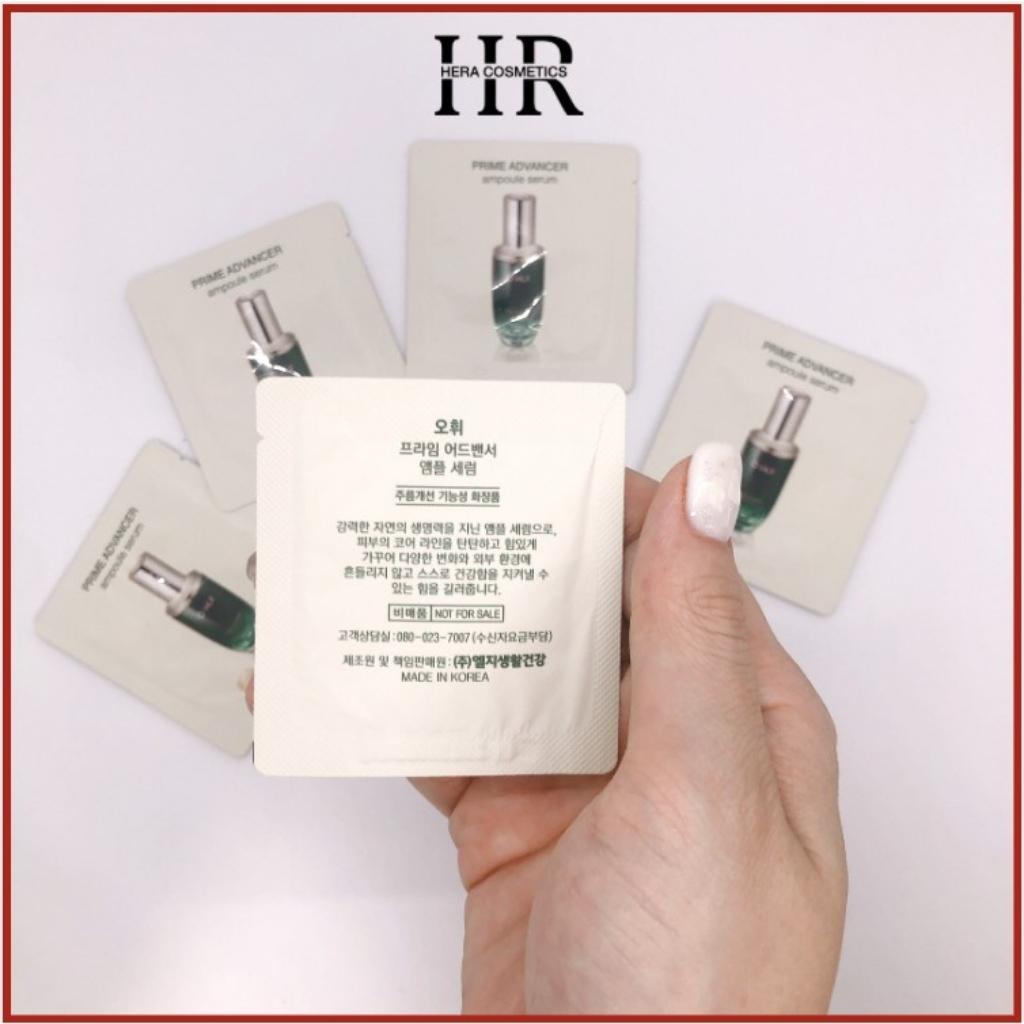 Gói serum, tinh chất dưỡng trắng, căng bóng, chống lão hóa da - Ohui Prime Advancer Ampoule Serum - Sale chính hãng