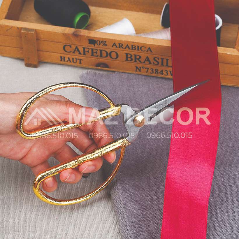 [Sỉ] Kéo rồng phượng cán vàng đa năng siêu sắc inox dày dặn đẹp giá rẻ tiện lợi