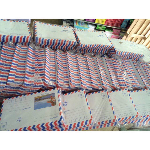 20 Cái Phong bì,Bì thư Cầu Tràng Tiền có keo dán sẵn,Loại dày đẹp