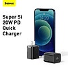 Bộ sạc nhanh 20W USB Type C Baseus Super SI Quick Charger QC3.0 cho iPhone 12  - Hàng chính hãng