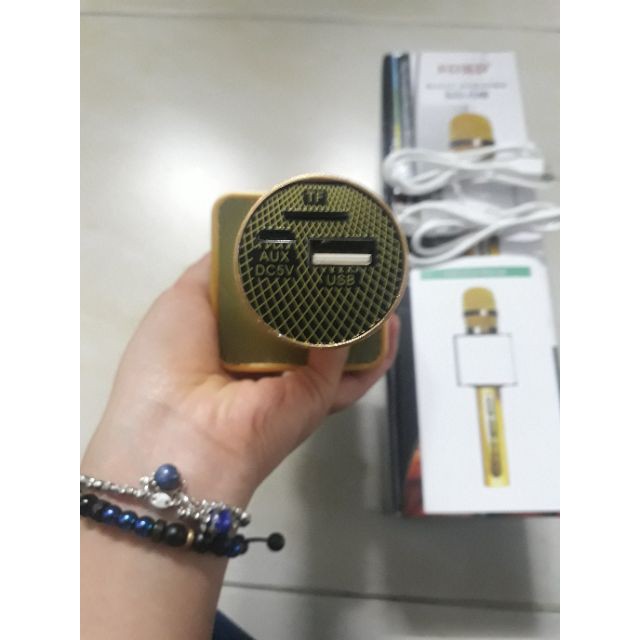 Micro Bluetooth Karaoke không dây SD-08 kèm loa bluetooth hàng loại 1 âm thanh cực chuẩn BH 6 tháng 🍁FREE SHIP🍁