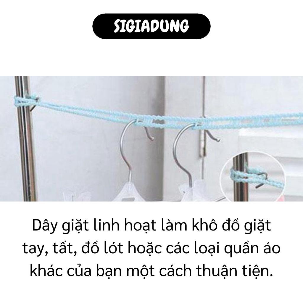 [SGD] Dây Phơi Đồ - Dây Phơi Quần Áo Có Lỗ Móc Treo Loại 5m, Chất Liệu Cao Cấp, Bền Đẹp 3271