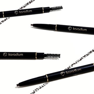 Chì Kẻ Mày 2 Đầu Karadium Auto Eyebrow Pencil Màu Black Brown - OLIX