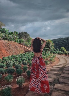 ĐẦM MAXI THỔ CẨM CỔ YẾM