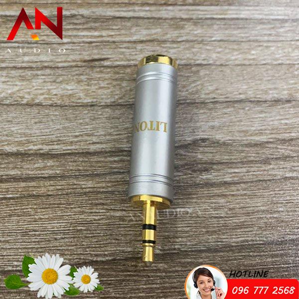 01 Jack chuyển 3.5mm đực ra 6.35mm cái - Hàng Cao Cấp LITON USA