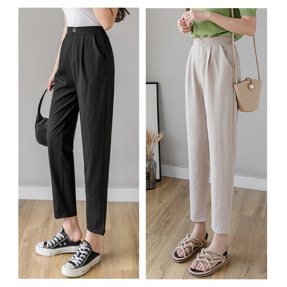 [SALE CHÀO HÈ] Quần Tây Nữ !!! Quần Công Sở Nữ Vài Đũi Thái - Có Bigsize 80kg | BigBuy360 - bigbuy360.vn