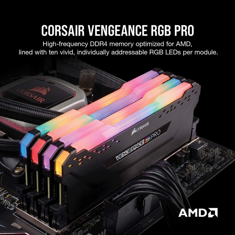 Ram PC DDR4 Corsair Vengeance RGB Pro 32Gb (2x16Gb) - 3200Mhz (CMW32GX4M2E3200C16) | BigBuy360 - bigbuy360.vn