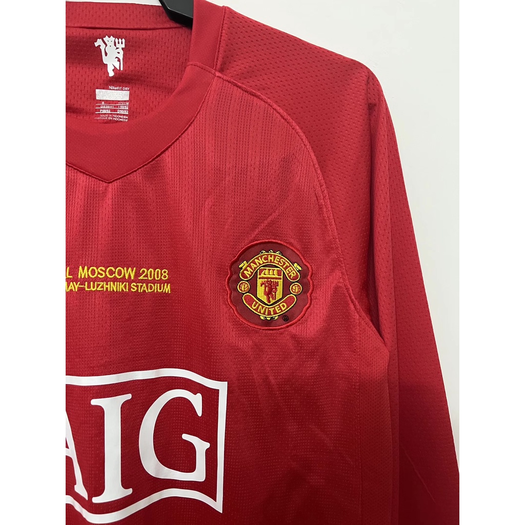 Áo Thun Số 7 Manchester United 2007-2008 Tay Dài Phong Cách Retro