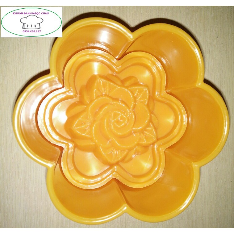 Khuôn nhấn xôi mai nhỏ 12cm chữ Phước, Thọ, Hỷ, Hoa hồng