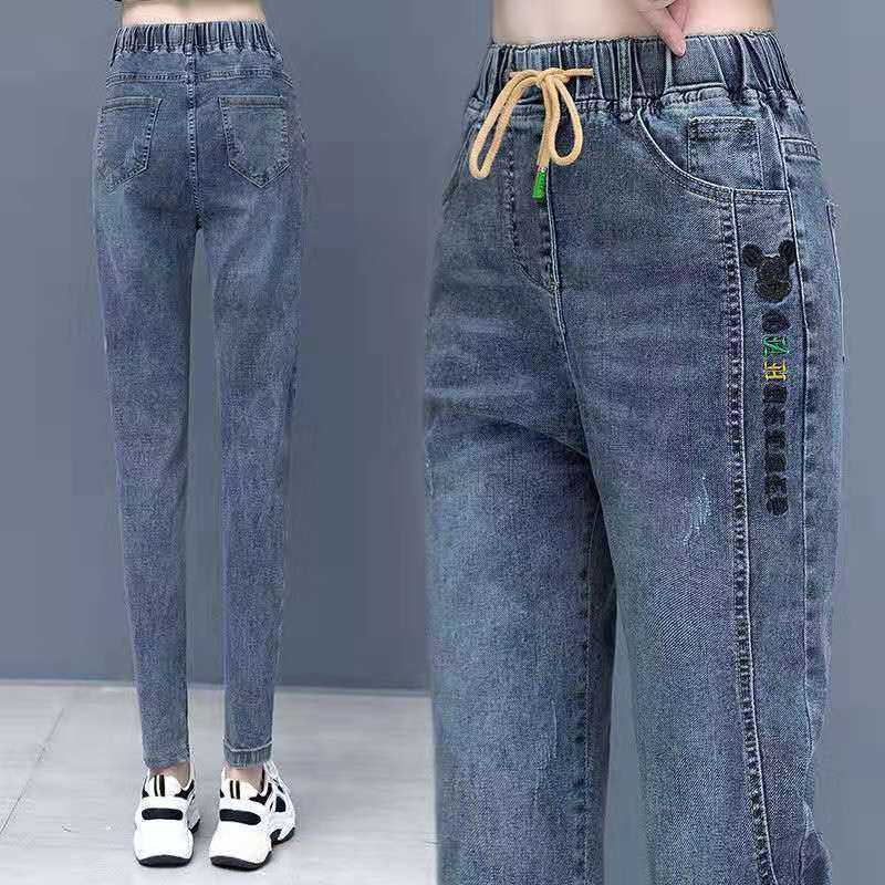 Quần Jeans Dài Lưng Cao Co Giãn Thời Trang Cho Nữ | BigBuy360 - bigbuy360.vn