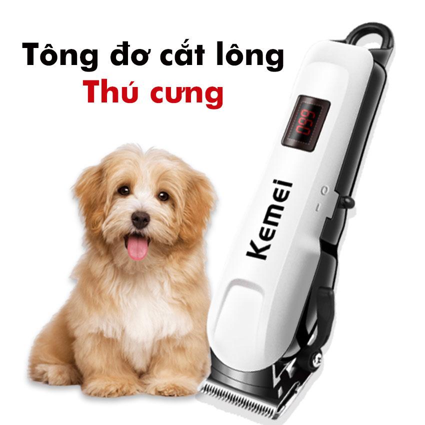 Tông Đơ Cắt Tóc Chuyên Nghiệp không dây KEMEI KM-809A (quà tặng bộ kéo) - Máy hớt tóc, máy cạo râu