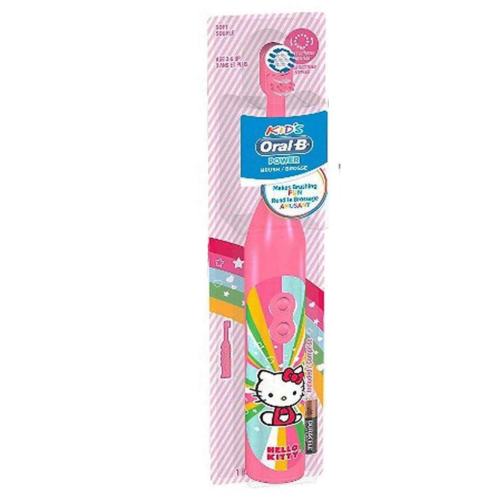 Bàn chải đánh răng dùng pin trẻ em Oral-B Pro-Health Hello Kitty Battery Toothbrush (Mỹ)