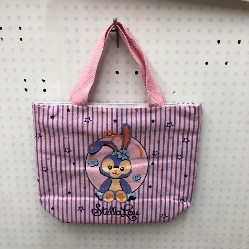 Gấu dâu Lotso Túi Vải Canvas Đựng Cơm Trưa In Hình Nhân Vật Hoạt Hình Disney