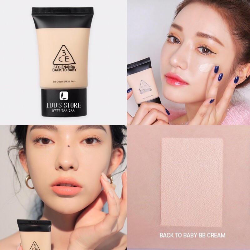 Kem Nền 3CE BB Cream Stylenanda Back To Baby