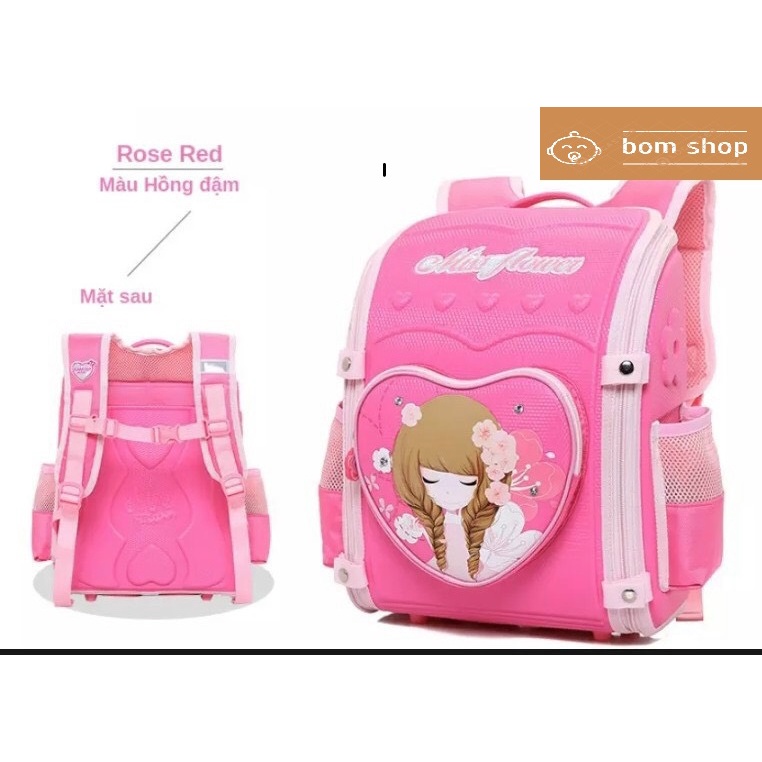 Balo chống gù trẻ em/ cặp sách đi học chống gù cho bé trai, bé gái cấp 1 - Hàng siêu nhẹ, siêu êm vai