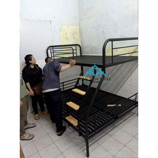 Giường sắt 2 tầng trên 1m2 dưới 1m6 Tân Hòa Phát