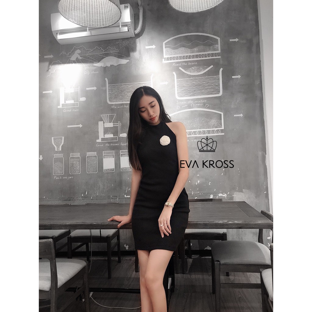 Váy body cổ yếm EKS108 - EVA KROSS | BigBuy360 - bigbuy360.vn