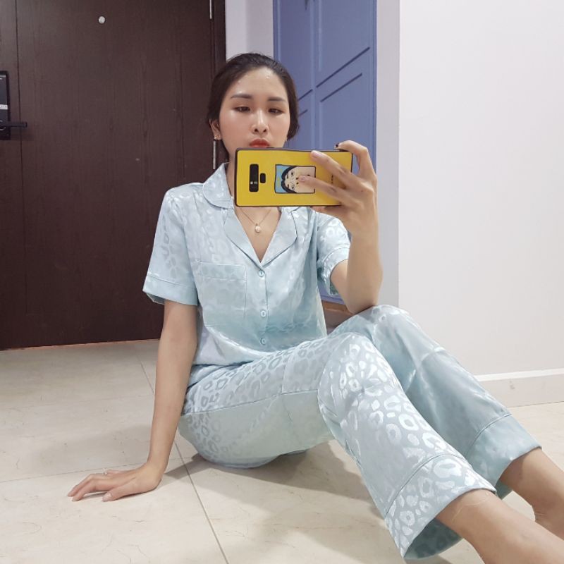 Bộ đồ Pijama lụa ❤️ Bộ lụa gấm tay ngắn quần dài [ HÀNG ĐẸP CHUẨN ] [ Ảnh thật + video ]