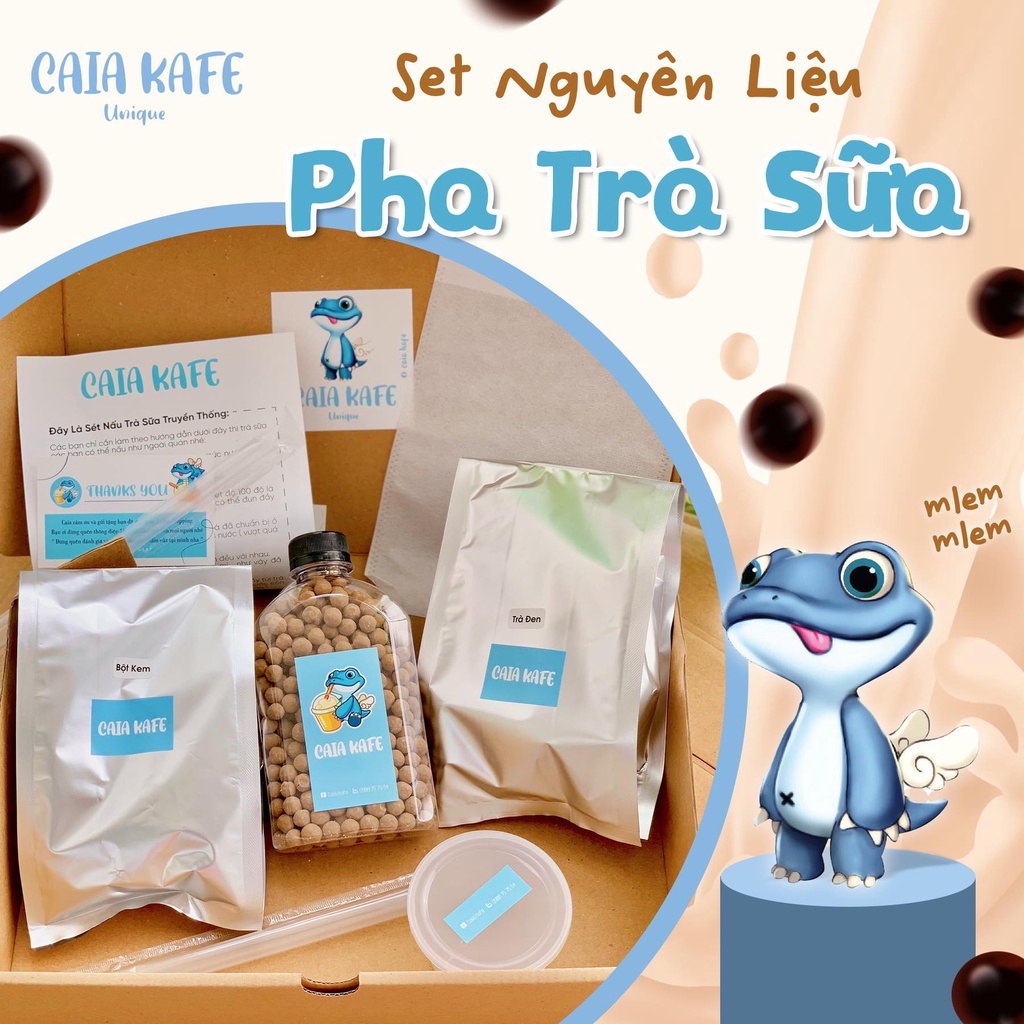 Set nguyên liệu pha trà sữa công thức gia truyền(25 Ly)-Vị truyền thống,Thái Xanh,Thái Đỏ,Matcha,Socola,Ôlong | BigBuy360 - bigbuy360.vn