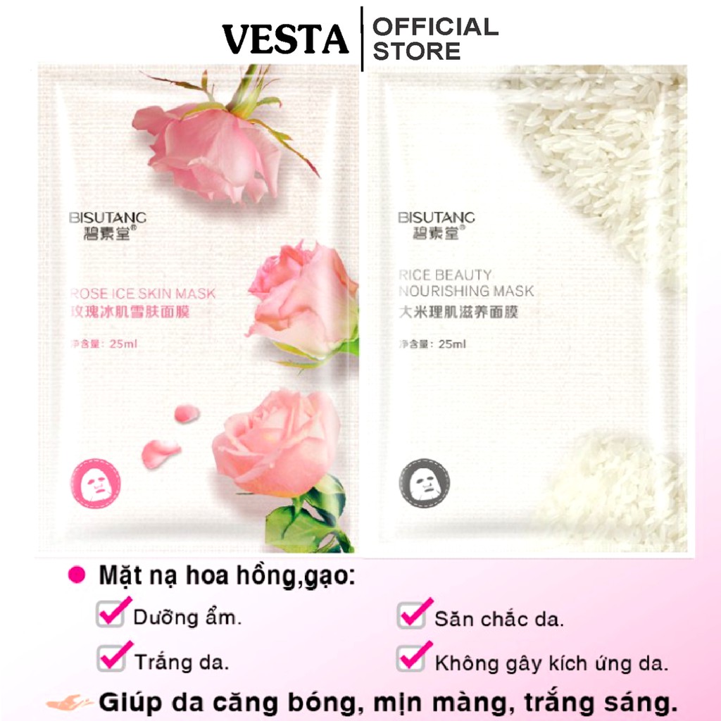 Mặt nạ giấy trái cây dưỡng da rainbow Bisutang mask cấp ẩm trắng da | BigBuy360 - bigbuy360.vn
