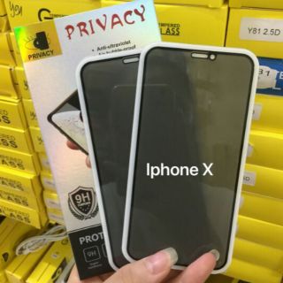 Kính cường lực iPhone X/ Xs Chống nhìn trộm - Full màn hình