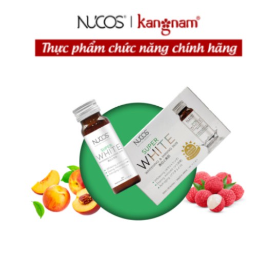 Nước Uống Collagen Dưỡng Da Trắng Sáng Nucos Super White ( Hộp 10 chai x 50ml )