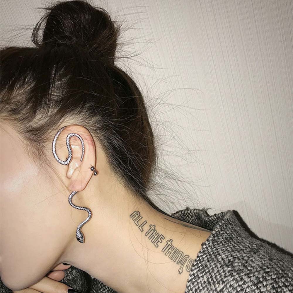 Khuyên đeo vành tai hình rắn thời trang sành điệu cho nữ